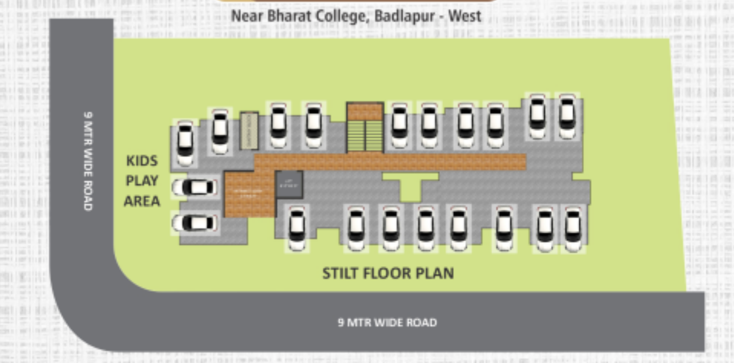 Stilt Floor Plan of Om Sagar Park